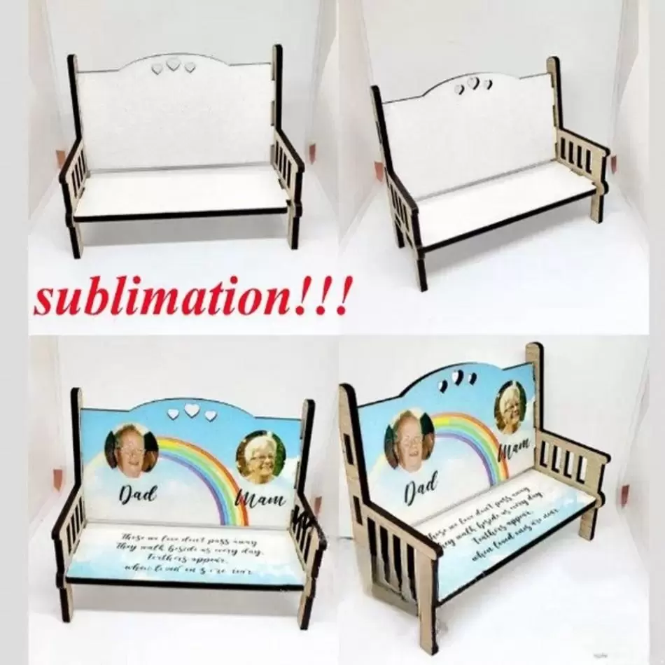 UPS New Sublimation MDF memorial benches blank wooden ornament Heat Transfer Home Accessories
UPS New Sublimation MDF memorial benches blank wooden ornament Heat Transfer Home Accessories