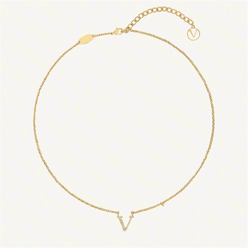 Diamond Inlay Letter Pendant Shiny Gold Plated Necklace Classic Flower Necklaces Exquisite Thin Chain Necklace
Diamond Inlay Letter Pendant Shiny Gold Plated Necklace Classic Flower Necklaces Exquisite Thin Chain Necklace