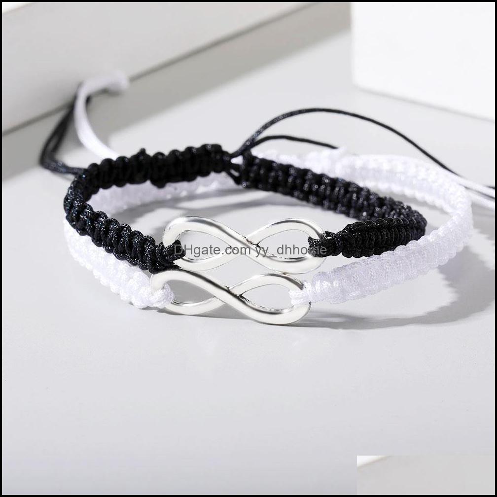 Charm Bracelets Jewelry Adjustable Handmade Braided Eight-Character Lucky Couple Rope String Infinity Bracelet For Women Male Lovers Friends
Charm Bracelets Jewelry Adjustable Handmade Braided Eight-Character Lucky Couple Rope String Infinity Bracelet For Women Male Lovers Friends