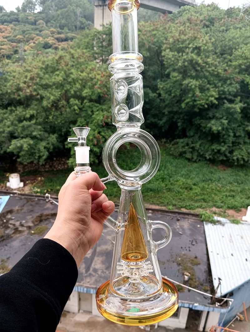 Yellow 18 inch Delicate Glass Water Bong Hookahs with Small Tree Percolator Beautiful Design Smoking Pipes with 14mm female joint
Yellow 18 inch Delicate Glass Water Bong Hookahs with Small Tree Percolator Beautiful Design Smoking Pipes with 14mm female joint
