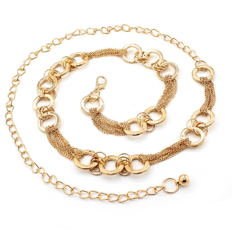Belts Thin Chain Belt Circle Ladies Gold For Women Metal Wedding Female Waist Dresses Korean Fashion Strap
Belts Thin Chain Belt Circle Ladies Gold For Women Metal Wedding Female Waist Dresses Korean Fashion Strap