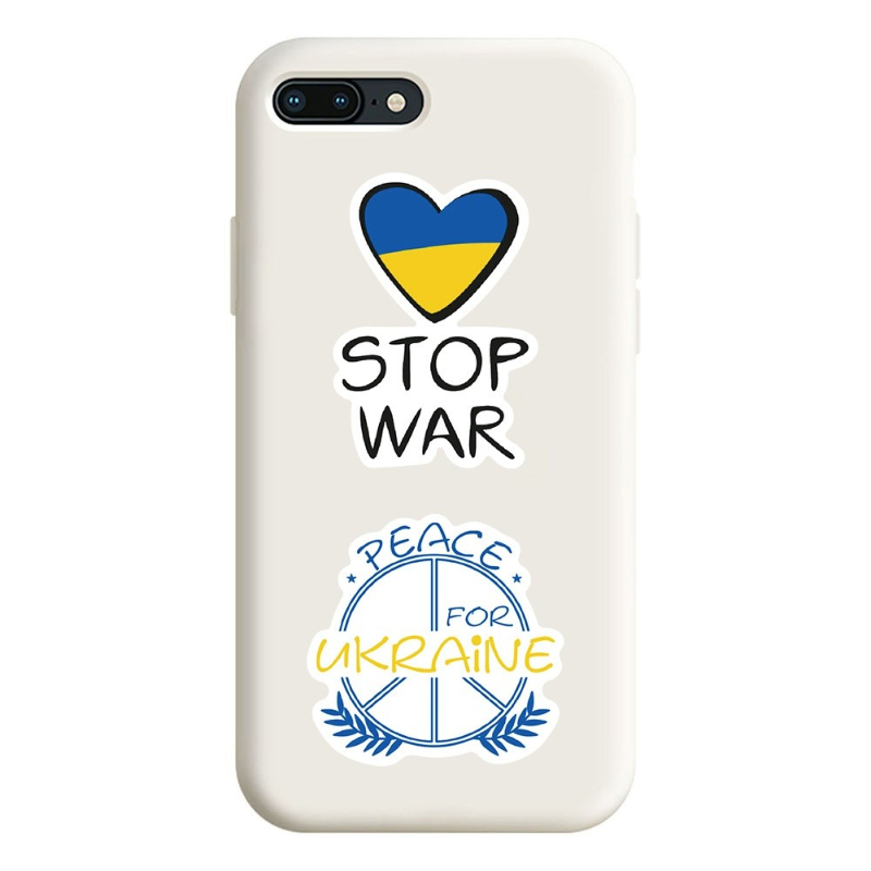 50Pcs/Lot Ukraine Stickers Ukraine flag wish peace graffiti Stickers for DIY Luggage Laptop Skateboard Bicycle Sticker