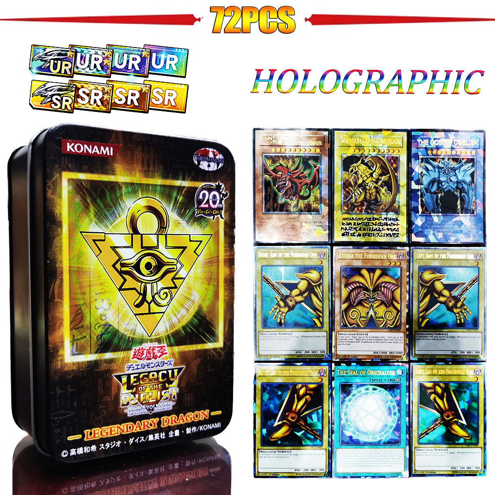 Yu-Gi-Oh Card Kids Decompression Toys 72 Pieces Holographic English Version Gold Alphabet Duel Link Game Card Blue Eyes
Yu-Gi-Oh Card Kids Decompression Toys 72 Pieces Holographic English Version Gold Alphabet Duel Link Game Card Blue Eyes