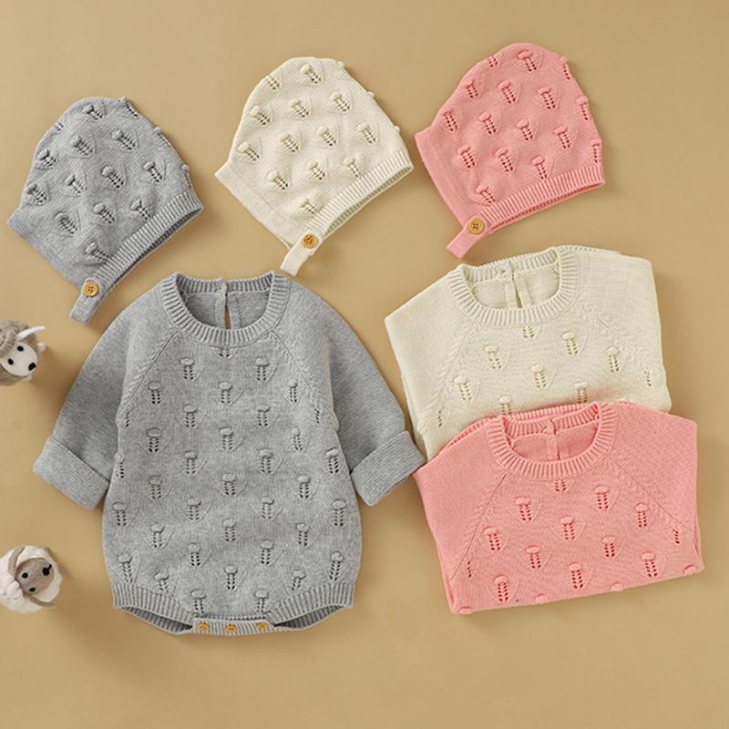 Jumpsuits Infant Kids Baby Clothes Rompers Boy Girl Pure Color Long Sleeve Knit Jumpsuit Hat Born RompersJumpsuits, 82w323 white
Jumpsuits Infant Kids Baby Clothes Rompers Boy Girl Pure Color Long Sleeve Knit Jumpsuit Hat Born RompersJumpsuits, 82w323 white