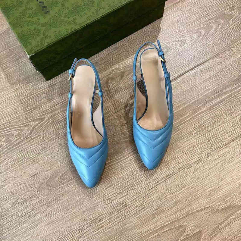 Designer-G's summer style Baotou sandals pointed high heels women's flat belt back empty thin heel temperament women's shoes, Light blue
Designer-G's summer style Baotou sandals pointed high heels women's flat belt back empty thin heel temperament women's shoes, Light blue