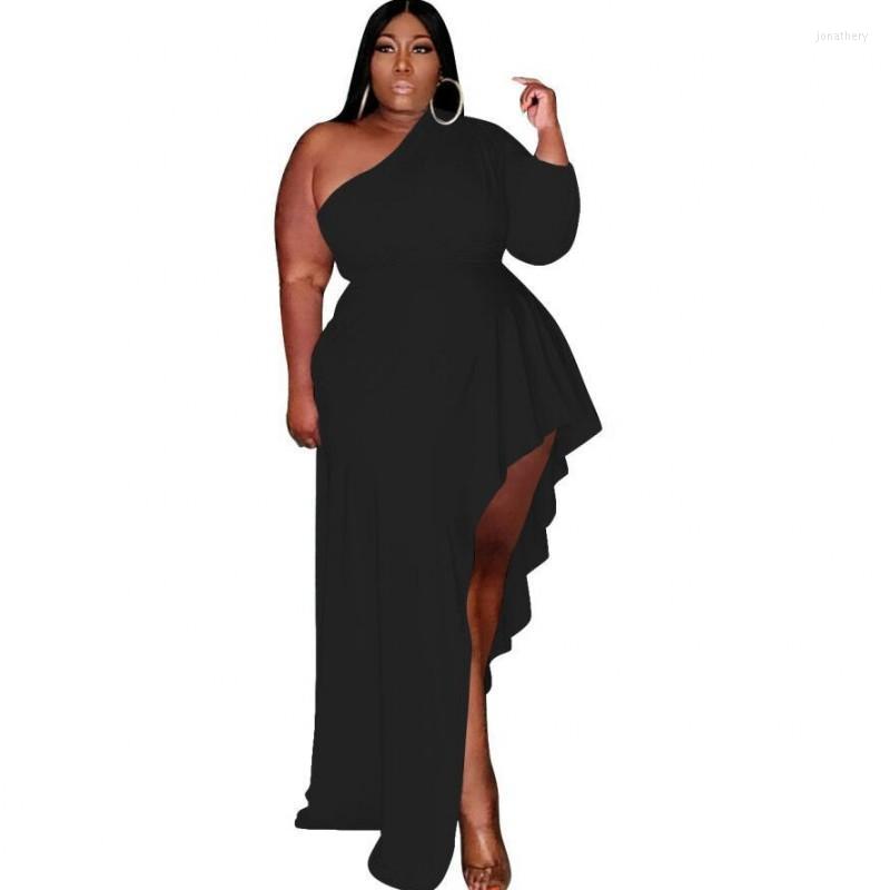 Plus Size Dresses 5XL Women Dress Skew Neck One Shoulder Robes Fashion Solid Color Irregular Elegant Summer Party Maxi Vestidos Jona22, Black
Plus Size Dresses 5XL Women Dress Skew Neck One Shoulder Robes Fashion Solid Color Irregular Elegant Summer Party Maxi Vestidos Jona22, Black