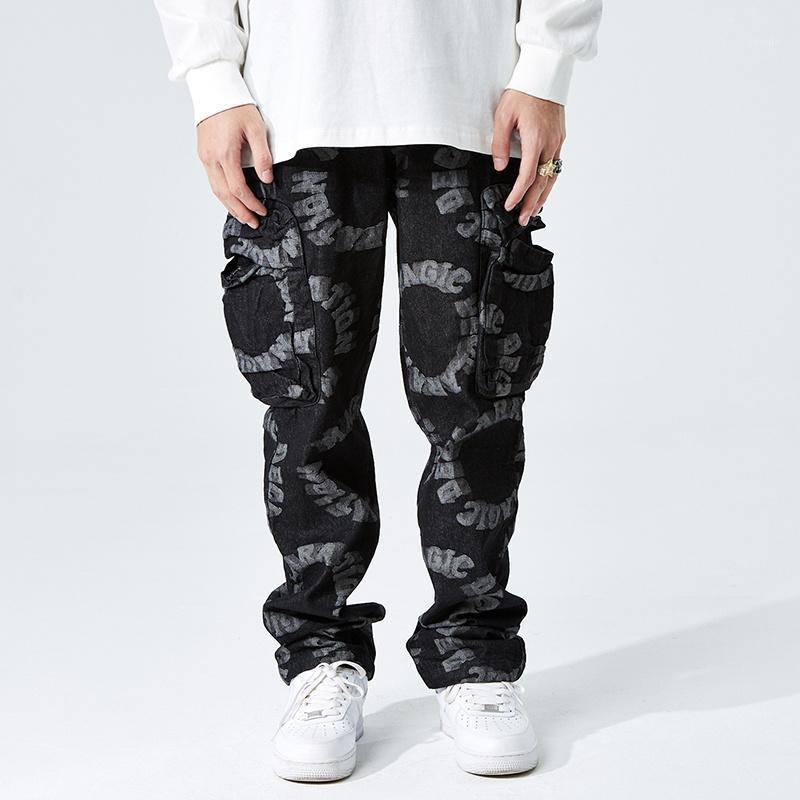 Men's Jeans Black Blue Retro Jacquard Cargo Denim Flared Pant Harajuku Hip Hop Big Pockets For Men Women Streetwear Fashion Flare
Men's Jeans Black Blue Retro Jacquard Cargo Denim Flared Pant Harajuku Hip Hop Big Pockets For Men Women Streetwear Fashion Flare