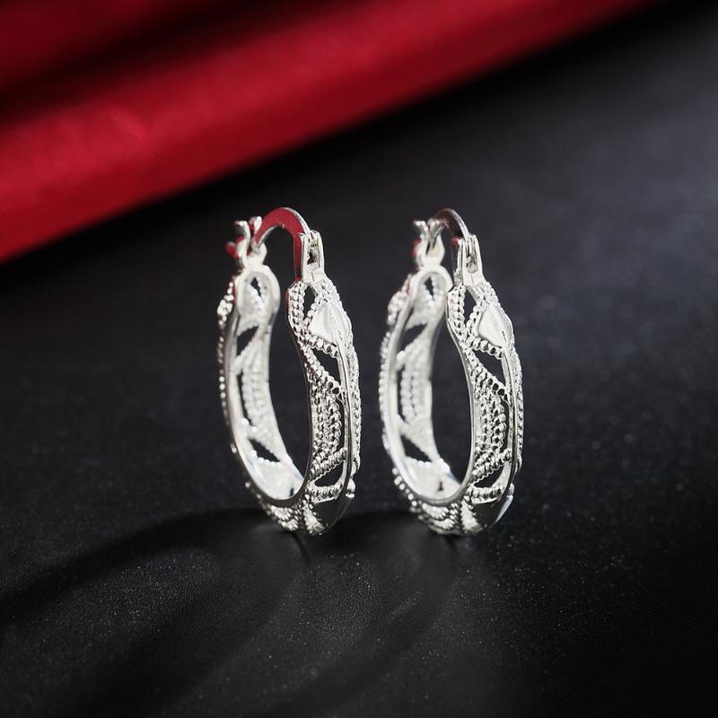 Hoop & Huggie Wholesale Lady 925 Stamp Silver Women Wedding Earring Jewelry Party Charms Cute Fashion Christmas Gift NiceHoop
Hoop & Huggie Wholesale Lady 925 Stamp Silver Women Wedding Earring Jewelry Party Charms Cute Fashion Christmas Gift NiceHoop