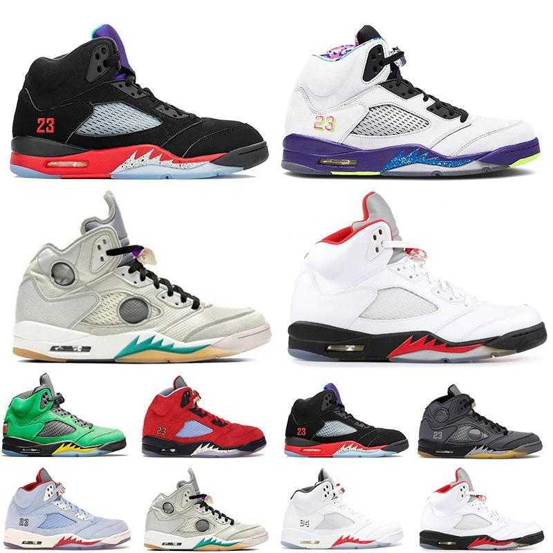 Top Quality 2022 Jumpman 5 basketball shoes What the off Sail Retro Women Mens 5s Alternate Grape Fire Red Oregon Ducks sneakers