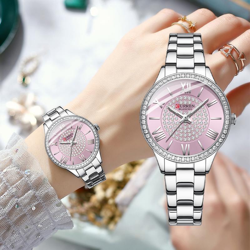Wristwatches Brand Ladies Elegant Watch Fashion Luxury Stainless Steel Simple Business Diamond Waterproof Luminous Clock Reloj MujerWristwat, Gold
Wristwatches Brand Ladies Elegant Watch Fashion Luxury Stainless Steel Simple Business Diamond Waterproof Luminous Clock Reloj MujerWristwat, Gold