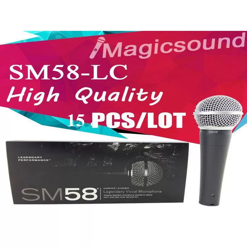High Quality Version SM58LC SM58S Metal Wired Microphone Dynamic Cardioid Mic For Karaoke Singing Live Vocals Performance Stage