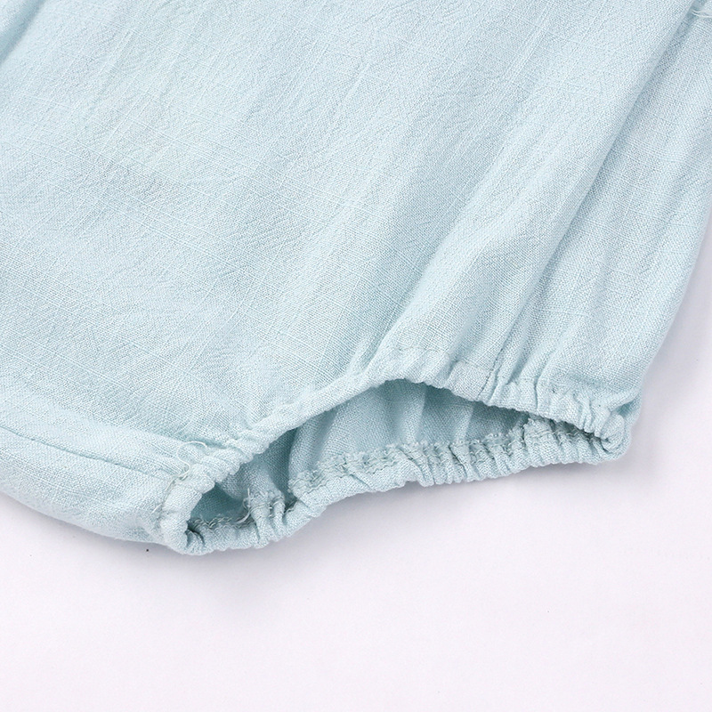 Summer born Infant Romper Cotton Sleeveless Baby Boys Girls Romper Onepiece Fashion Baby Clothing 220707