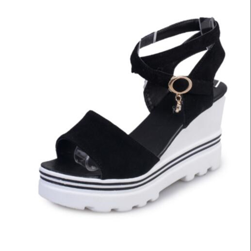 Summer High Heels Women Sandals Casual Woman Shoes Platform Wedges Sandals Peep Toe Ladies Shoes 220406