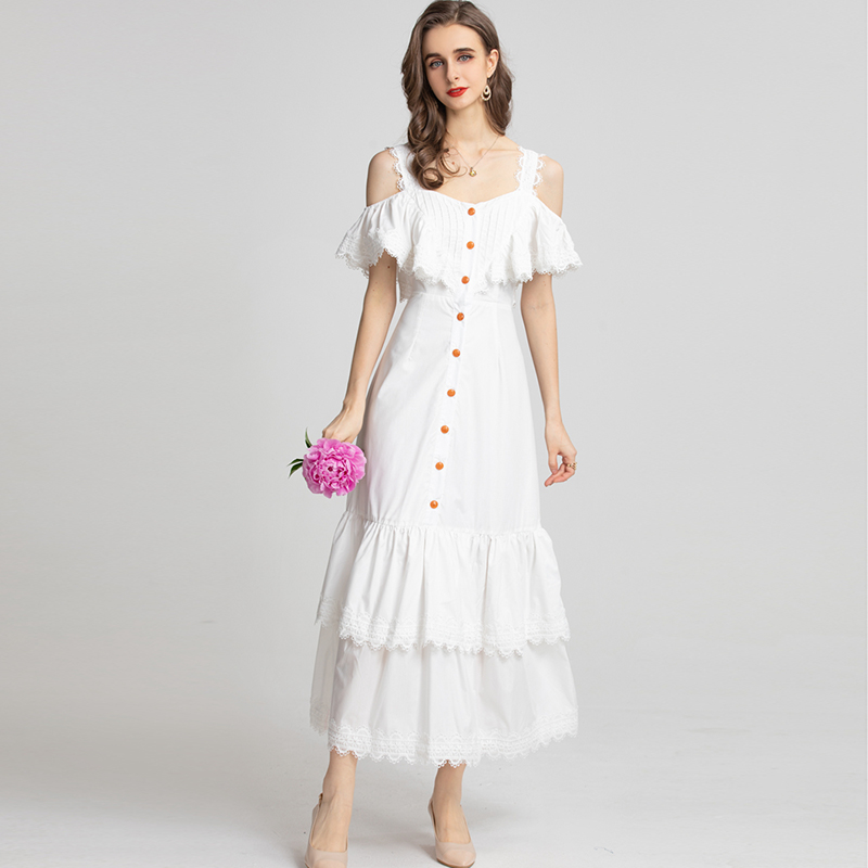 Women's Runway Dresses Spaghetti Straps Ruffles Beaded Tiered Elegant Mid Holiday Dress Vestidos, White
Women's Runway Dresses Spaghetti Straps Ruffles Beaded Tiered Elegant Mid Holiday Dress Vestidos, White