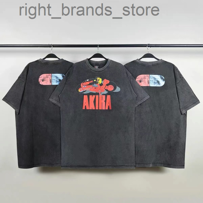 Vintage Moto Washed Distressed Do Old Damage Akira TShirt W220811