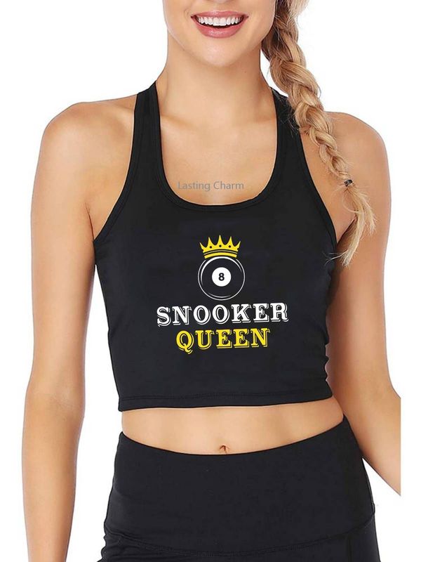 Snooker Queen Billiards Pool Snooker Player Tank Top Women' Personalized Customization Yoga Sports Training Crop Tops 220616, Black
Snooker Queen Billiards Pool Snooker Player Tank Top Women' Personalized Customization Yoga Sports Training Crop Tops 220616, Black
