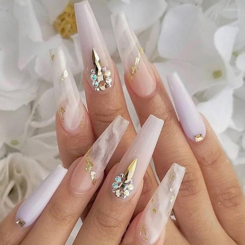 False Nails Full Finished European Long Coffin With Gold Foil Design Cover Nail Art Tips For Women Girls Fake Patch Prud22, Jelly glue model
False Nails Full Finished European Long Coffin With Gold Foil Design Cover Nail Art Tips For Women Girls Fake Patch Prud22, Jelly glue model