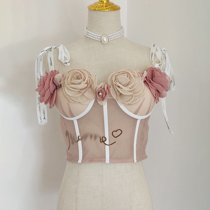 TWOTWINSTYLE Patchwork Flower Vests For Women Square Collar Sleeveless Slimming Hit Color Camis Females Summer Clothing 220316