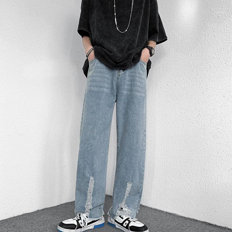 Men' Jeans Men' Harajuku Trend Casual Solid Color Straight Loose Korean Style Hip Hop Y2k Streetwear Boyfriend MENMen' Bert22, Blue
Men' Jeans Men' Harajuku Trend Casual Solid Color Straight Loose Korean Style Hip Hop Y2k Streetwear Boyfriend MENMen' Bert22, Blue