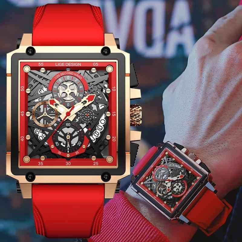 2022 Watches LIGE Top Brand Luxury Waterproof Quartz Square Watch For Men Date Sport Hollow Clock Male Relogio Masculino, Silver white
2022 Watches LIGE Top Brand Luxury Waterproof Quartz Square Watch For Men Date Sport Hollow Clock Male Relogio Masculino, Silver white