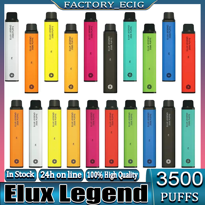 Top Quality Elux Legend Disposable E cigarettes 3500 Puffs Vape Pen 65g 1500mAh Battery Vaporizer Stick Vapor Kit 2% 10ml Pre Filled Cartridge Device geek bar
Top Quality Elux Legend Disposable E cigarettes 3500 Puffs Vape Pen 65g 1500mAh Battery Vaporizer Stick Vapor Kit 2% 10ml Pre Filled Cartridge Device geek bar