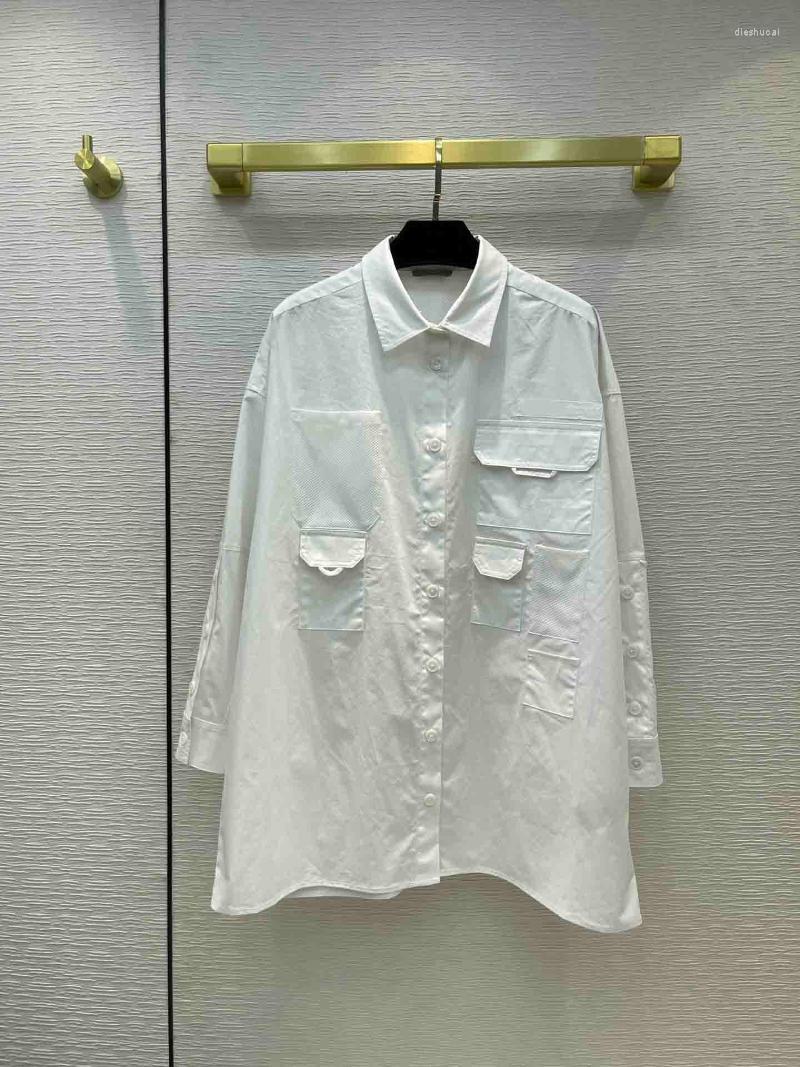 Women' T-Shirt Muti Pockets White Shirts For Women Summer 2022 Tooling Style Back Cape Design Loose Good Quality Cotton Lady
Women' T-Shirt Muti Pockets White Shirts For Women Summer 2022 Tooling Style Back Cape Design Loose Good Quality Cotton Lady