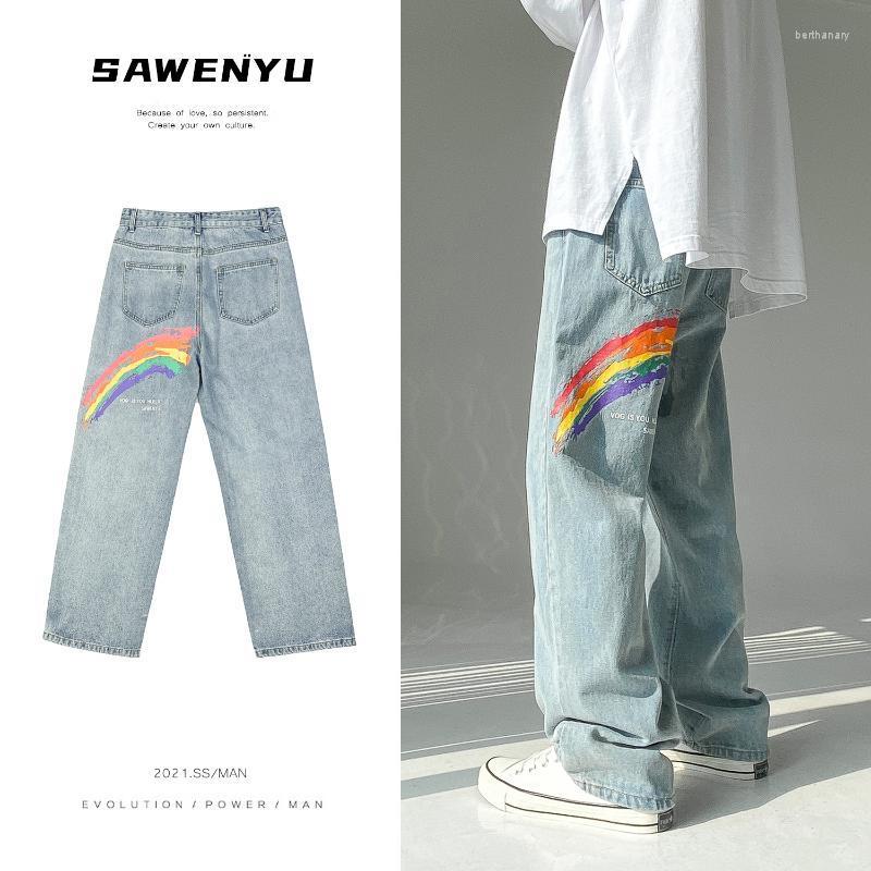 Men' Jeans Men' Rainbow Printed 2022 Fashion Woman Casual Oversize Denim Loose Pants Korean Streetwear Male For MenMen' Bert22, Black
Men' Jeans Men' Rainbow Printed 2022 Fashion Woman Casual Oversize Denim Loose Pants Korean Streetwear Male For MenMen' Bert22, Black