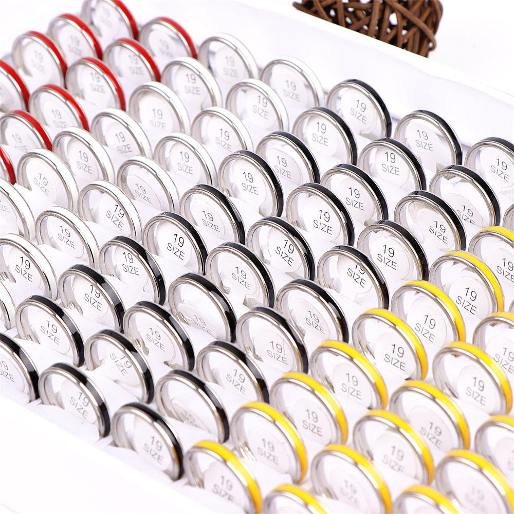 50Pcs/Lot Fashion Dropping Oil Solitaire Rings Jewelry For Women Girls Mix Solid Colors Stainless Steel Keepsake Engagement Party Gifts Wholesale
50Pcs/Lot Fashion Dropping Oil Solitaire Rings Jewelry For Women Girls Mix Solid Colors Stainless Steel Keepsake Engagement Party Gifts Wholesale