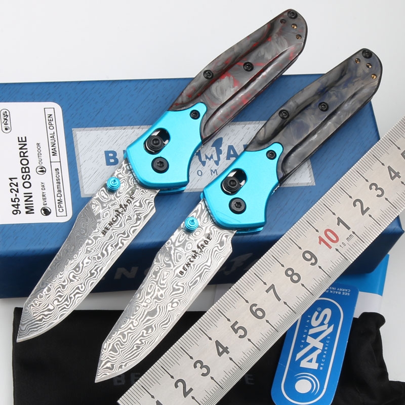 Benchmade BM945 945-221 knife Vg10 Damascus Carbon Fiber Aluminium Pocket Survival EDC Tool Camping Hunt Outdoor Folding Utility Knife
Benchmade BM945 945-221 knife Vg10 Damascus Carbon Fiber Aluminium Pocket Survival EDC Tool Camping Hunt Outdoor Folding Utility Knife