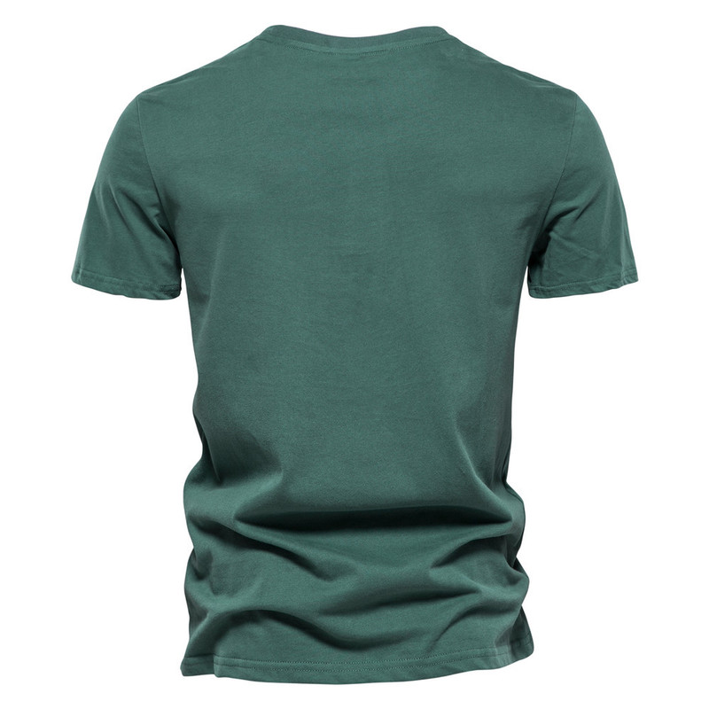 AIOPESON100% Cotton Printed Men Tshirt Soft Touch Classic Oneck Highquality T Shirt for Men Slim Fit Tops Tees Mens Clothing 220704wtt