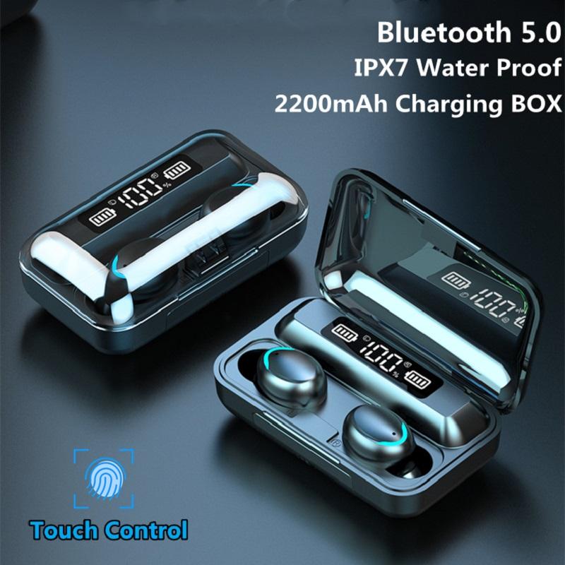 Headphones & Earphones F9-5 TWS Bluetooth Wireless 9D Stereo Sports Waterproof Earbuds Headsets With Microphone WholesaleHeadphones, Black
Headphones & Earphones F9-5 TWS Bluetooth Wireless 9D Stereo Sports Waterproof Earbuds Headsets With Microphone WholesaleHeadphones, Black