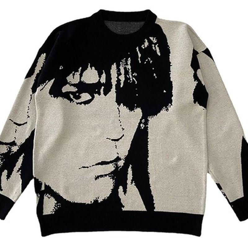 Men's Sweaters Womens Streetwear Harajuku Sweater Vintage Retro Japanese Style Anime Portrait Print Knitted 2022 Autumn Cotton PulloverMen's, Black
Men's Sweaters Womens Streetwear Harajuku Sweater Vintage Retro Japanese Style Anime Portrait Print Knitted 2022 Autumn Cotton PulloverMen's, Black