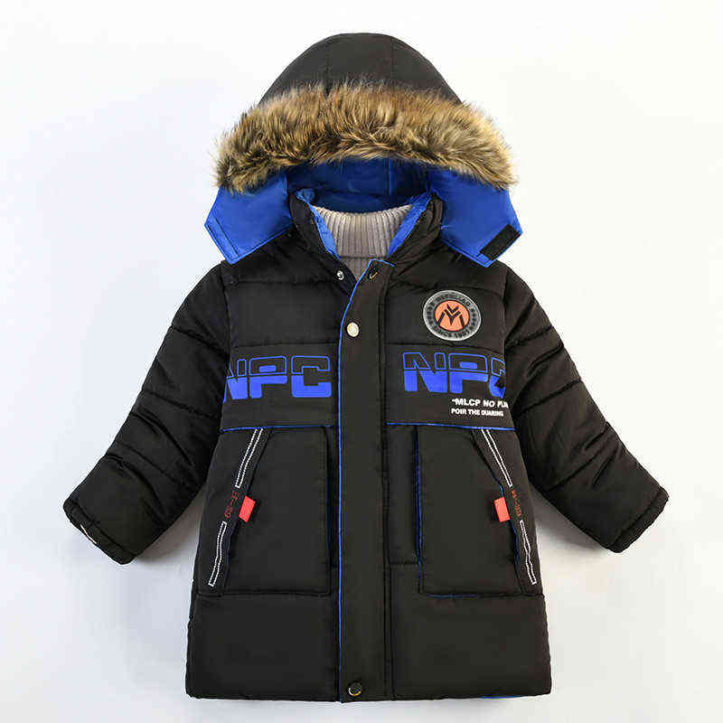 Boys Thick Jackets 2021 Winter Baby Boy Jacket Hooded Outerwear Children's Clothing Fashion Children Warm Jackets Toddler Zipper Jacket J220718