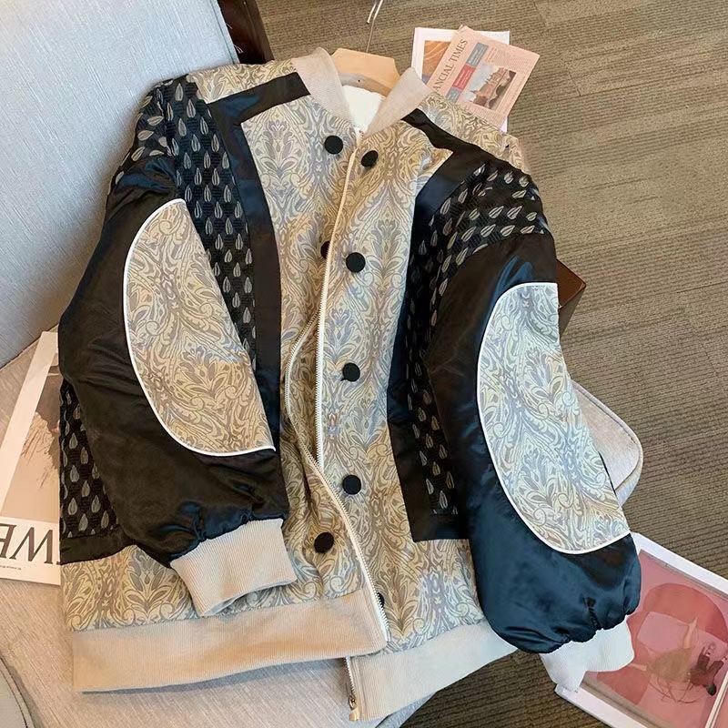 WT-012 Women's Jackets brand designer Senior sense of baseball clothes female 2022 spring and Autumn new loose temperament retro niche jacket stitching coat tide, Contrast color
WT-012 Women's Jackets brand designer Senior sense of baseball clothes female 2022 spring and Autumn new loose temperament retro niche jacket stitching coat tide, Contrast color