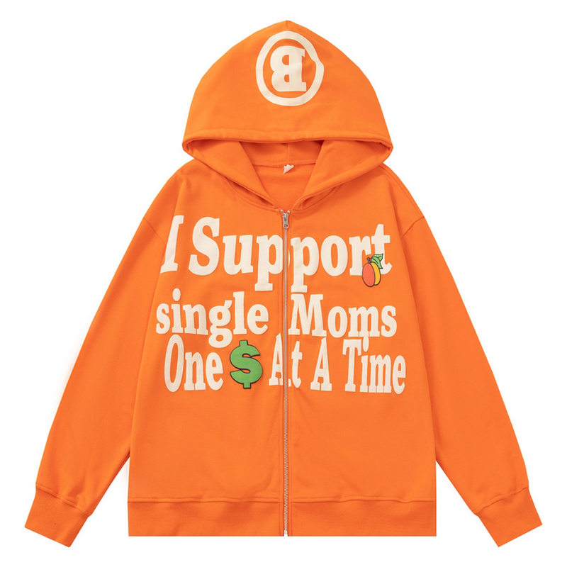 Men Casual Puffed Letter Print Hoodie College Style Sweatshirt American Men Streetwear Harajuku Cotton Sweatshirt Hoodie 220816