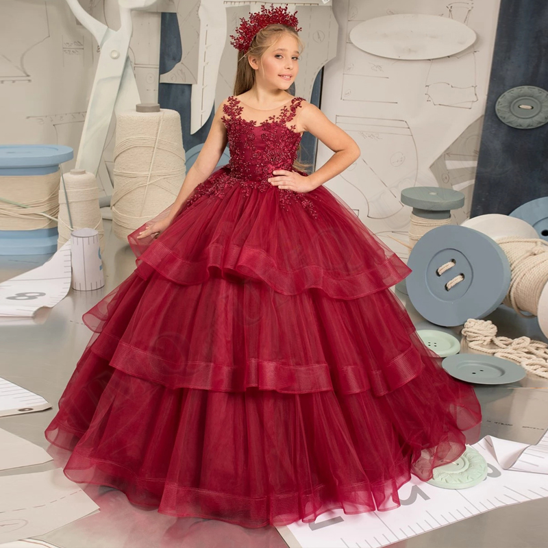 lovely Dark Red Tiered Beads Flower Girl Dress Birthday Scoop Appliques Wedding Party Dresses Costumes First Communion Drop Shipping, White
lovely Dark Red Tiered Beads Flower Girl Dress Birthday Scoop Appliques Wedding Party Dresses Costumes First Communion Drop Shipping, White