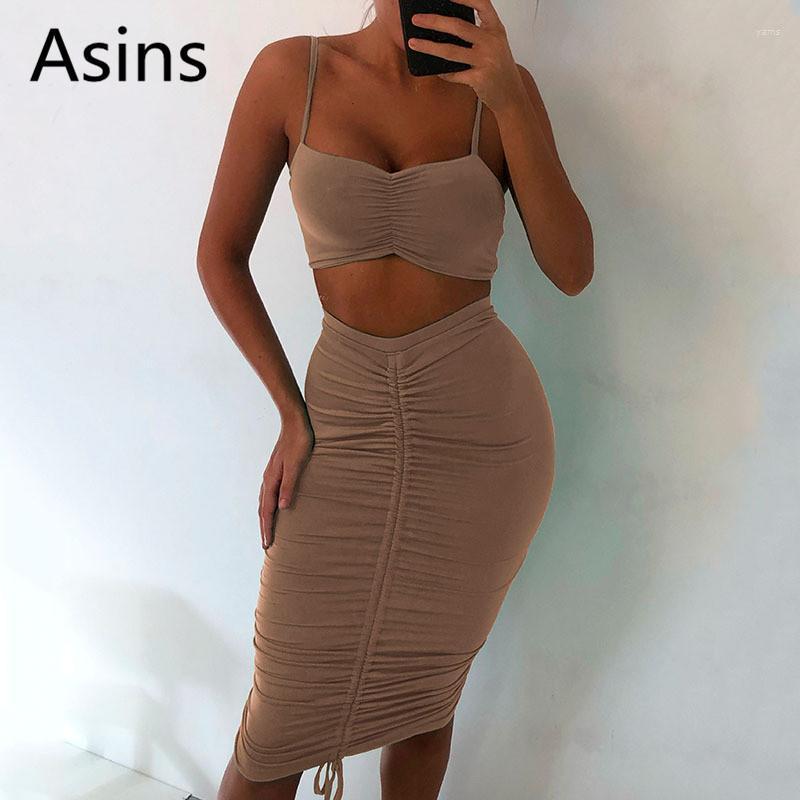 Asins Two Piece Set For Women 2022 Summer Casual Fashion Splice Sling Pleated Strapless Wrap Chest Slim Two-piece Women' Tracksuits, Black
Asins Two Piece Set For Women 2022 Summer Casual Fashion Splice Sling Pleated Strapless Wrap Chest Slim Two-piece Women' Tracksuits, Black