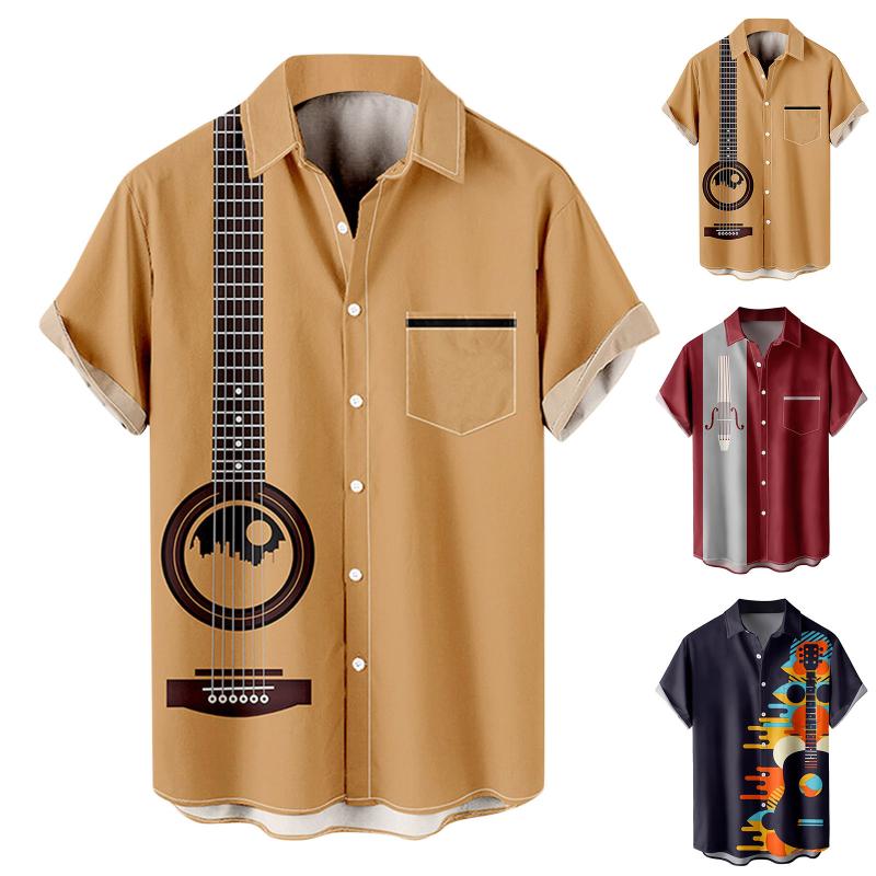 Men's Casual Shirts Mens Fashion Beach Seaside Retro Rock Style 3D Digital Printing Buckle Pocket Lapel Short Compression Cold GearMen's, Dark blue
Men's Casual Shirts Mens Fashion Beach Seaside Retro Rock Style 3D Digital Printing Buckle Pocket Lapel Short Compression Cold GearMen's, Dark blue