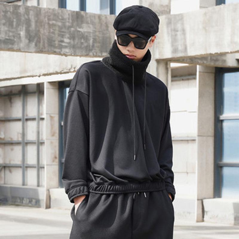 Men' Hoodies & Sweatshirts Cashmere Stitched High Neck Sweater Fashion Trendy Winter Casual Loose Long Sleeved Jacket, Black
Men' Hoodies & Sweatshirts Cashmere Stitched High Neck Sweater Fashion Trendy Winter Casual Loose Long Sleeved Jacket, Black