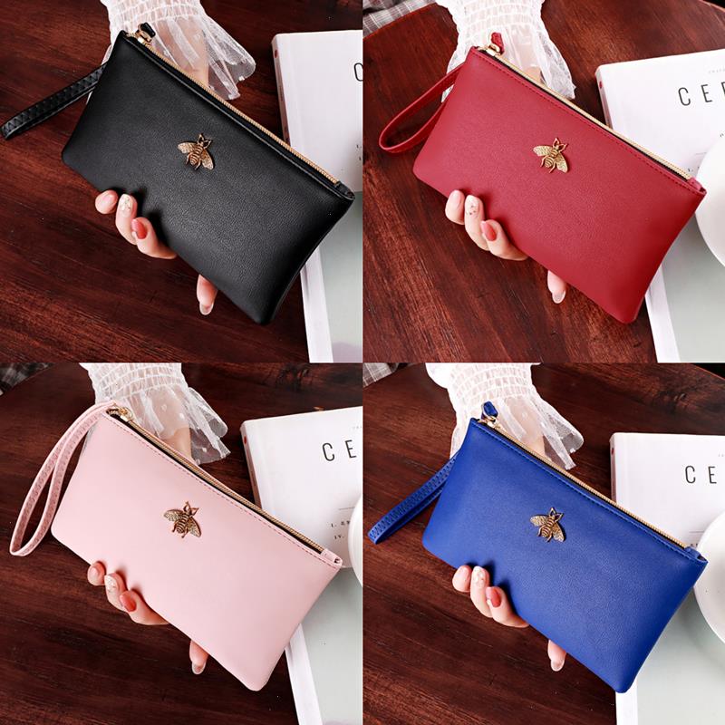 Women Wallets Bee Clutch Good Quality Leather Wholesale Zipper Female Long Wallet Ladies Wristlet Thin Mobile Phone Bag, Red
Women Wallets Bee Clutch Good Quality Leather Wholesale Zipper Female Long Wallet Ladies Wristlet Thin Mobile Phone Bag, Red