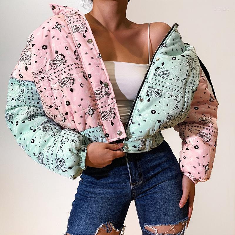 Women' Down & Parkas Hooded Jacket Bubble Print Long-sleeved Stitching Cotton Casual Warm Zipper Cardigan Fashion Winter Parka Kare22
Women' Down & Parkas Hooded Jacket Bubble Print Long-sleeved Stitching Cotton Casual Warm Zipper Cardigan Fashion Winter Parka Kare22
