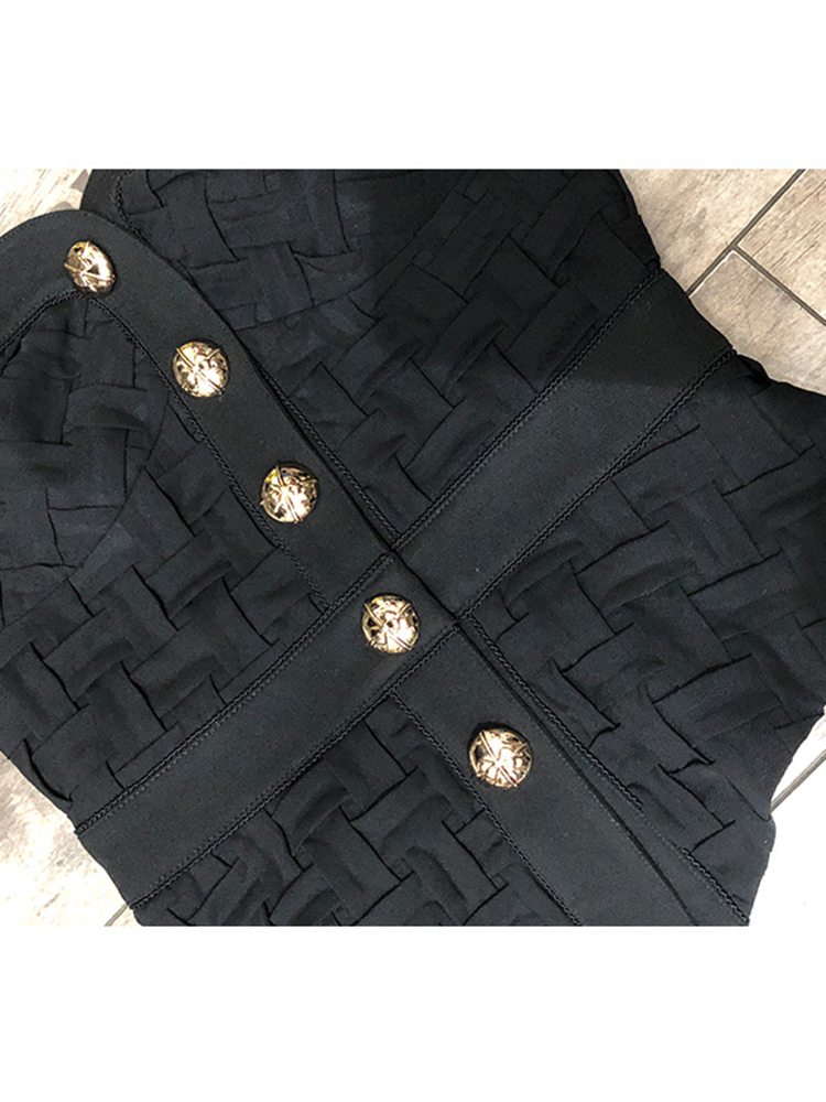 Free Sexy Leaky Shoulder Braided Single Breasted Tube Top Sling Ladies Autumn Style Personality All-match 220316