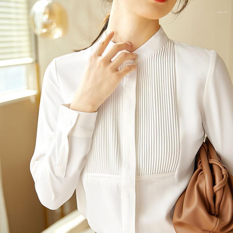 Women' Blouses & Shirts White Shirt Long Sleeve Blouse Autumn 2022 Fashion Korean Chiffon Solid Blusa Feminina Tops And 1219
Women' Blouses & Shirts White Shirt Long Sleeve Blouse Autumn 2022 Fashion Korean Chiffon Solid Blusa Feminina Tops And 1219