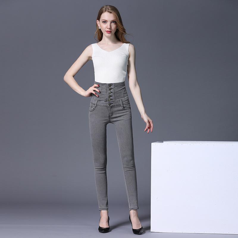 Women's Jeans Map Fish Spring 2022 High-waisted Smoke Gray Female Fat MM Large Size Bundle Pencil Pants, Light blue 289-2
Women's Jeans Map Fish Spring 2022 High-waisted Smoke Gray Female Fat MM Large Size Bundle Pencil Pants, Light blue 289-2
