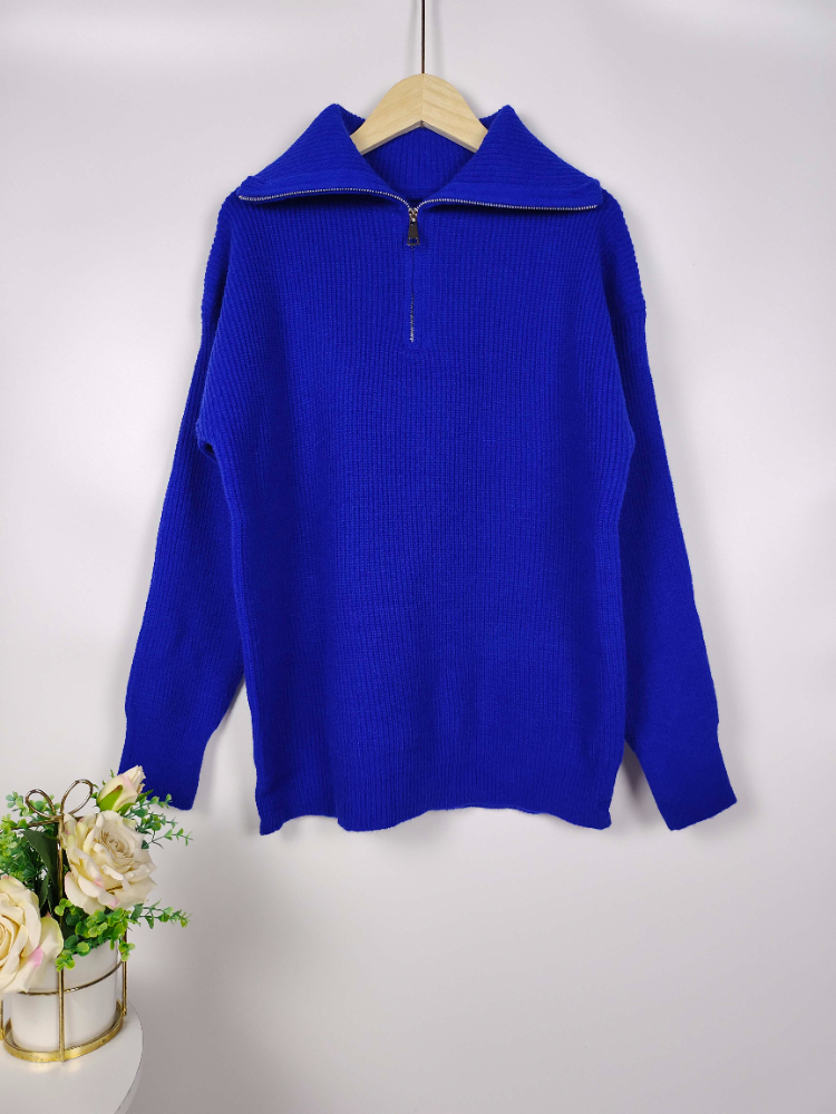 Fashion Women Sweaters Casual Loose Turtleneck Zipper Autumn and Winter Long Sleeve Top Knitted Vintage Green Sweater W220817