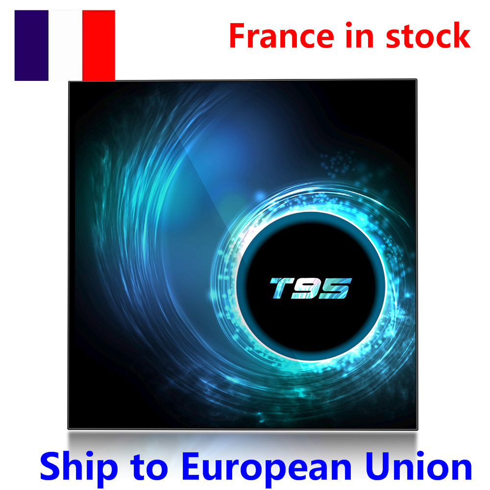 ship from france T95 Android 10 TV BOX Allwinner H616 2GB 16GB 4GB 32GB 2.4GHz 5G DUAL Wifi 6K Set top Box VS H96