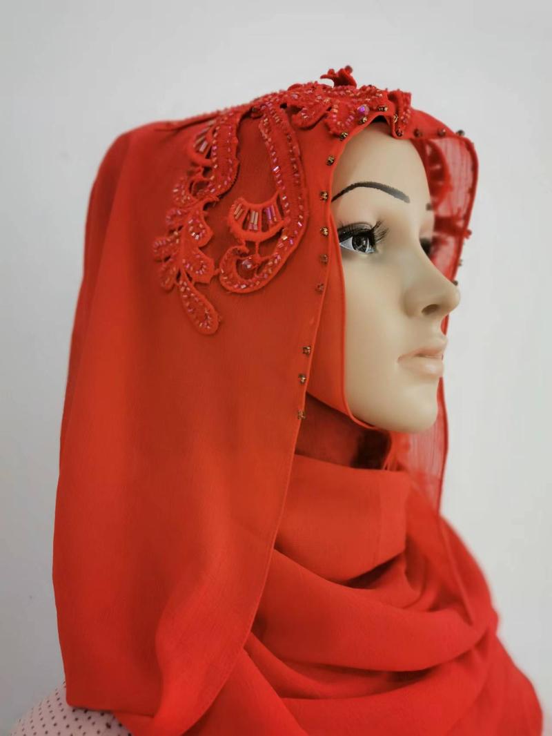 Ethnic Clothing Muslim Ladies Scarf Hand Beaded Exquisite Red Arab African HijabEthnic
Ethnic Clothing Muslim Ladies Scarf Hand Beaded Exquisite Red Arab African HijabEthnic