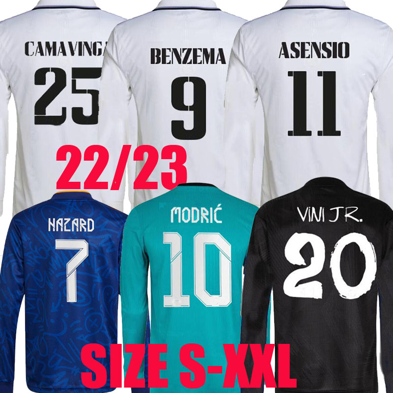 BENZEMA soccer jerseys 22 23 home away third LONG SLEEVE football shirt CAMAVINGA ASENSIO MODRIC men kids kit 2022 2023 uniforms VINI JR fans player real madrids, Home ls
BENZEMA soccer jerseys 22 23 home away third LONG SLEEVE football shirt CAMAVINGA ASENSIO MODRIC men kids kit 2022 2023 uniforms VINI JR fans player real madrids, Home ls