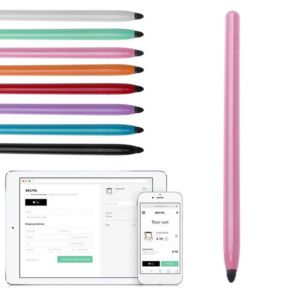 Touch Writing Pen For iPhone 17 16 15 14 13 16E 11 Samsung S25 S24 S23 S22 S21 LG Universal Mobile Phone Tablet iPod 8 iPad 12 cellphone Smart Phone B