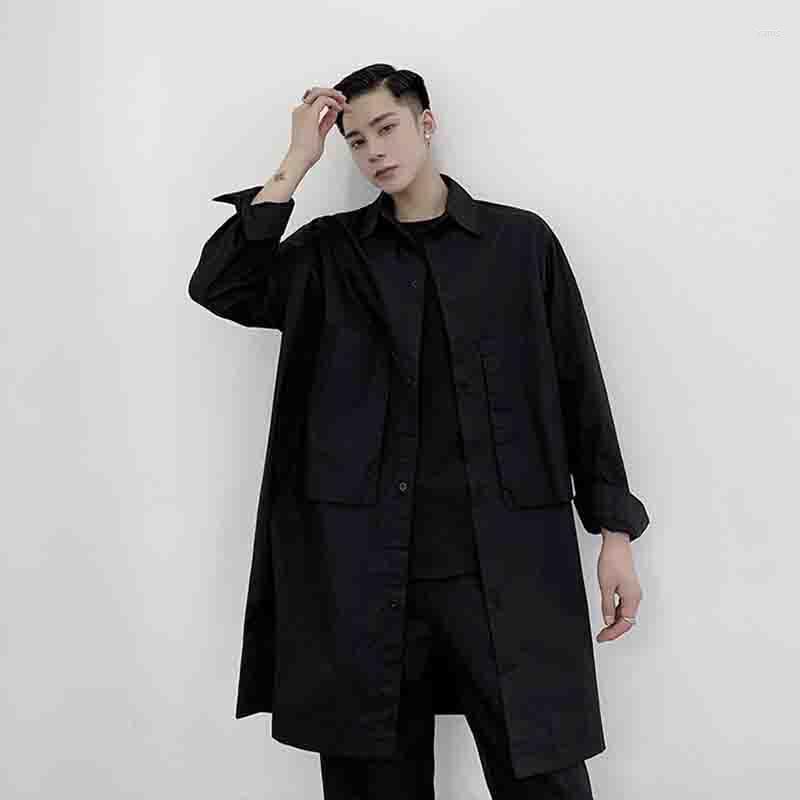 Men' Vests Handsome Big Pocket Fashionable Shirt Dark Work Clothes Yamamoto Middle Length Loose Hairdresser Autumn, Black
Men' Vests Handsome Big Pocket Fashionable Shirt Dark Work Clothes Yamamoto Middle Length Loose Hairdresser Autumn, Black